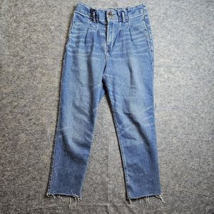 Women's Hollister Ultra High-Rise Mom Jean size 3S 26w 25L vintage stretch